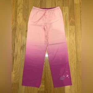 Disney Vintage 2 Women’s/Junior’s Tinkerbell Pink to Purple Ombre Pajama Pants